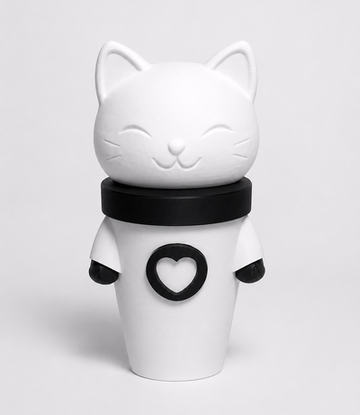 Vaso Milkshake Gatito Maneki Neko