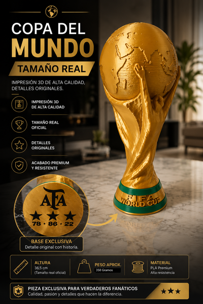Copa del Mundo - World Cup - Tamaño real ENVIO GRATIS!!