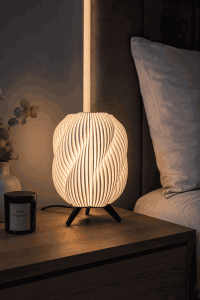 Lampara Velador Decorativo Espiral Rayado ENVIO GRATIS
