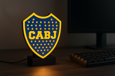 Velador Boca Juniors Lightbox Led - Regalo