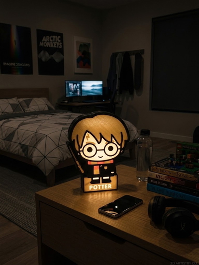 Harry Potter Velador Lightbox Led - Lámpara - Regalo