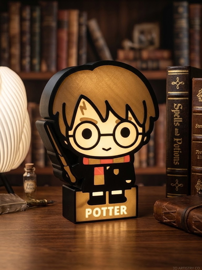 Harry Potter Velador Lightbox Led - Lámpara - Regalo
