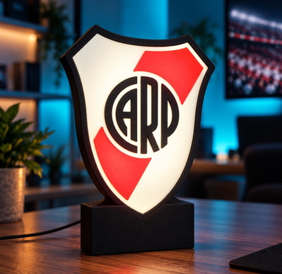 Velador River Plate Lightbox Led - Regalo