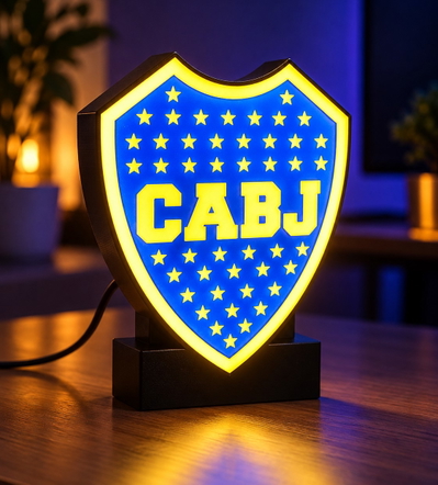 Velador Boca Juniors Lightbox Led - Regalo