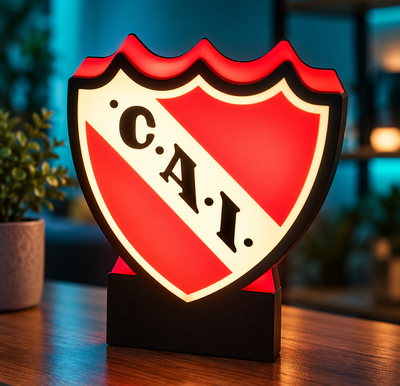 Velador Independiente Rojo Lightbox Led - Regalo