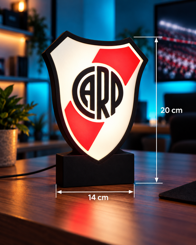 Velador River Plate Lightbox Led - Regalo