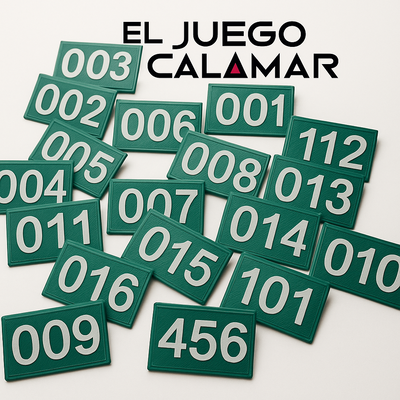 Pines Numero de jugadores - Juego del calamar x 10