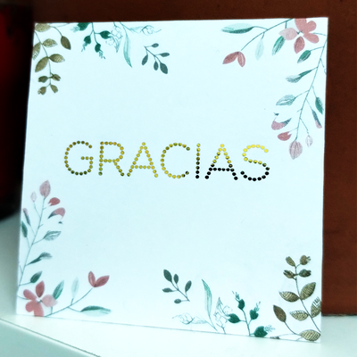 Tarjetas personalizadas TAMAÑO 5 cm * 5 cm Simple Faz