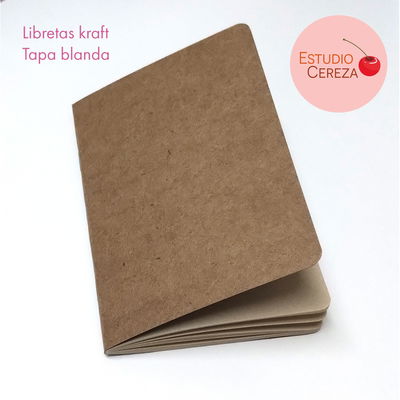 Libretas Engrapadas Kraft A5 Pack x 2 unidades - SIN PERSONALIZAR