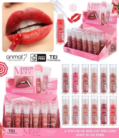 Lip gloss Matte Tei cosmética 