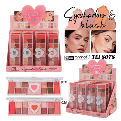 Paleta de sombras y rubor  Tei 