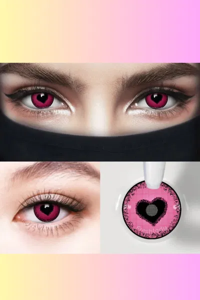 LENTES DE CONTACTO PINK HEART
