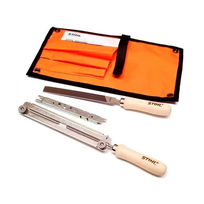 JUEGO DE AFILADO PARA CADENA 3/8" CON FUNDA FLEX. 