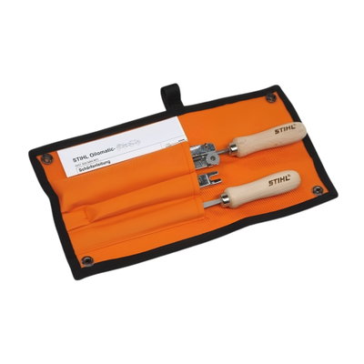 JUEGO DE AFILADO PARA CADENA 0,404" CON FUNDA FLEX.