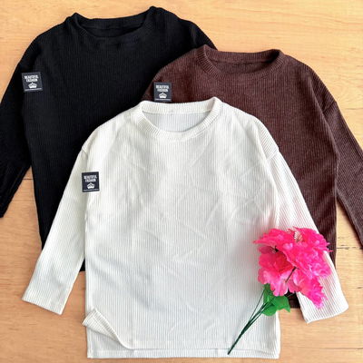 Sweater largo con tajo / Talle unico