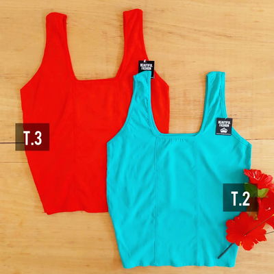 Musculosa escote cuadrado / Talle 2