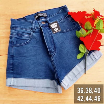 Short azul elastizado / Talle 36