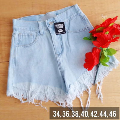 Short desflecado celeste / Talle 36, 38 chicos