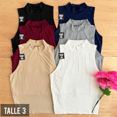 Musculosa polera larga / Talle 3