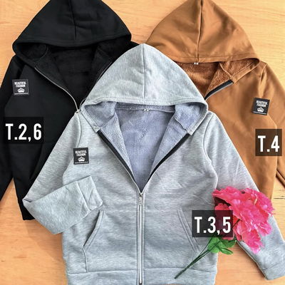 Campera con piel / Talle 2 al 6