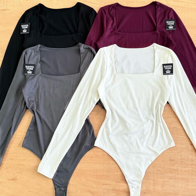 Body ML escote cuadrado / Talle unico