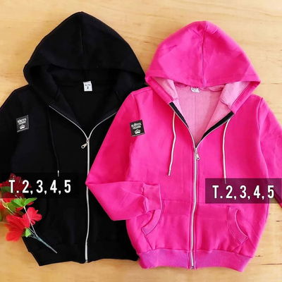 Campera frizada larga / Talle 2 al 5