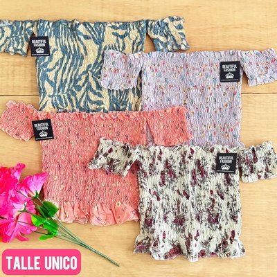 Straple con mangas estampado / Talle unico