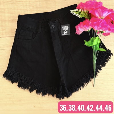 Short de jeans negro / Talle 44