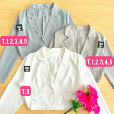 Blazer corto sastrero / Talle 1 al 5