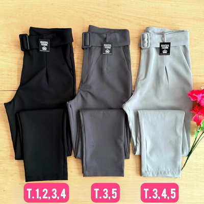 Pantalon sastrero con cinto / Talle 1 al 5