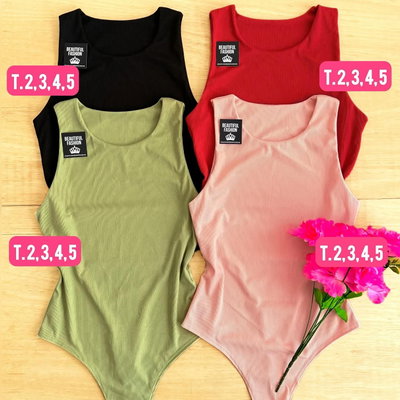 Body C.americano / Talle 2 y 5 / CORAL