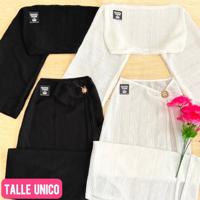 Conjuntos playero / NEGRO Talle unico