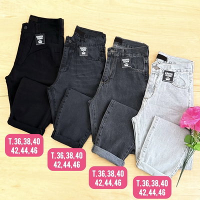 Jeans mom rigido / Talle 36 al 46