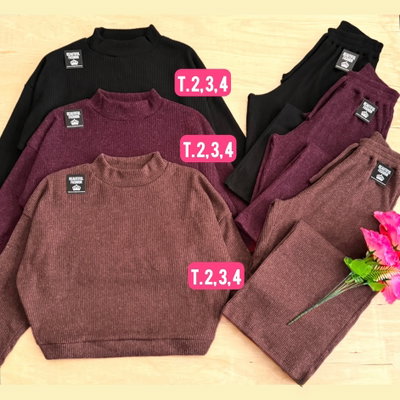 Conjunto buzo + palazo / Talle 2 y 3