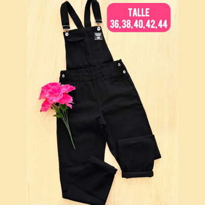 Jardinero de jeans mom / Talle 36 al 44