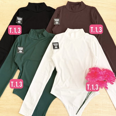 Body ML polera / Talle 1 / VERDE