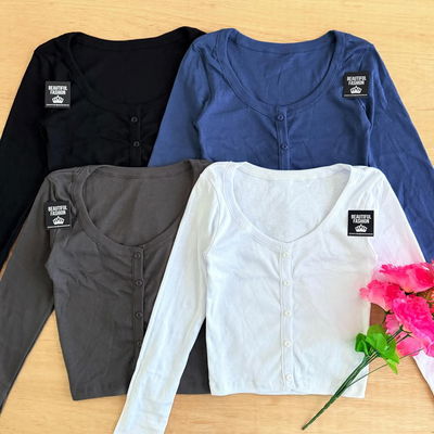 Remera ML con botones / Talle unico