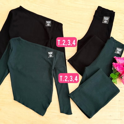 Conjunto remera + palazo / Talle 2 al 4