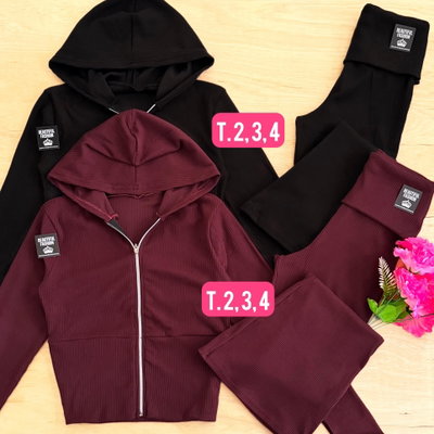 Conjunto campera + oxford con dobles / Talle 2 al 4