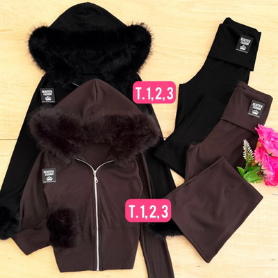 Conjunto campera + oxford con dobles / Talle 1 al 3