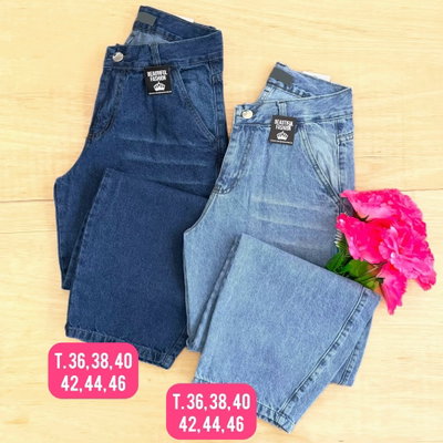 Jeans baggy sin regulador / Talle 36 al 46