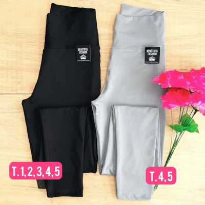 Calza chupin con friza / Talle 5 / NEGRO