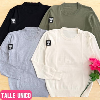 Sweater liso / Talle único