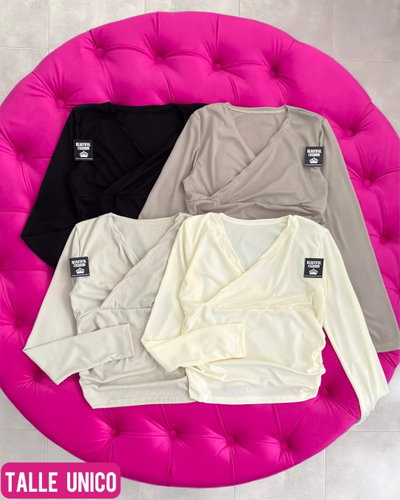 Remera ML cruzada / Talle unico