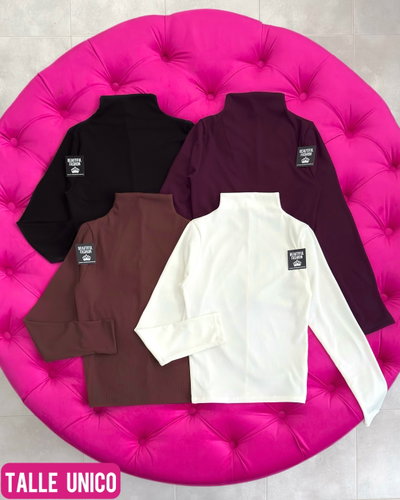 Polera ML basica / Talle unico / CHOCO