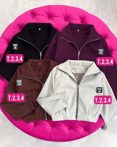 Camperas bomber de paño / Talle 2 al 4