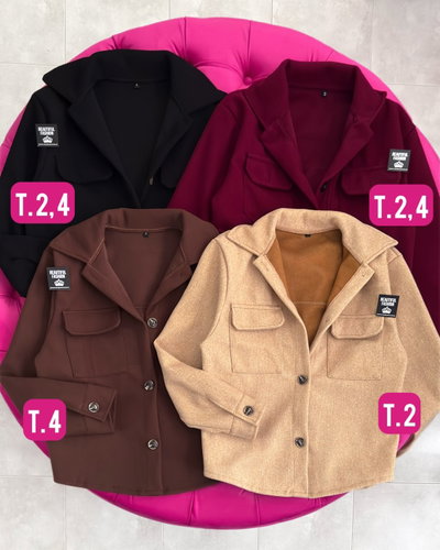 Camisaco / Talle 2 / BORDO 