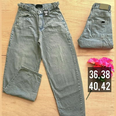 Baggy con reguladores oxido claro / Talle 36 al 42