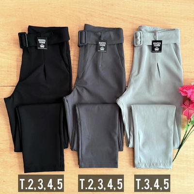 Pantalon sastrero con cinto / Talle 2 al 5