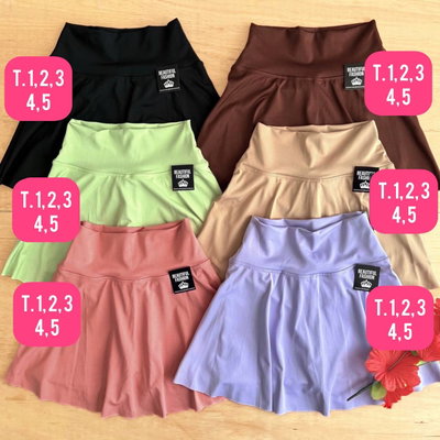 Short pollera liso / Talle 1 al 5